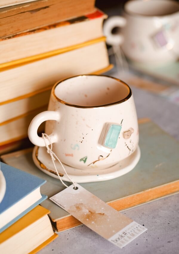 Book & little mug mint - Slika 2