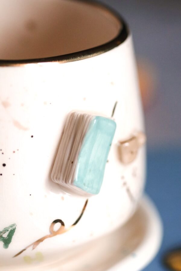 Book & little mug mint - Slika 3